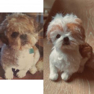 Needle Felted Shih Tzu, William