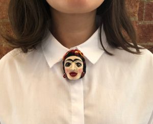 Needle Felted Frida Kahlo Pin / Brooch