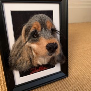 Bella, Needle Felted English Show Cocker Spaniel