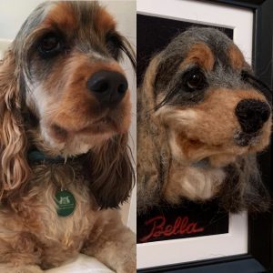 Bella, Needle Felted English Show Cocker Spaniel