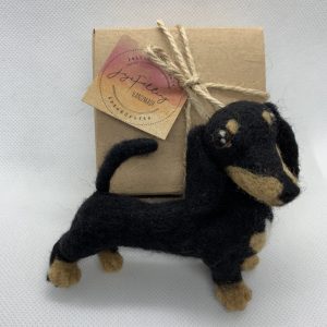 Needle Felted Dachshund Pin / Brooch