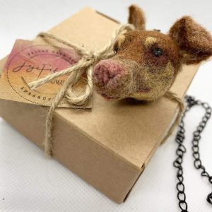 Needle Felted JEJE Necklace