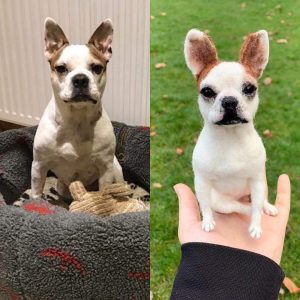 Needle Felted Dog, Gladys