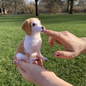 Needle Felted Dog, Gladys